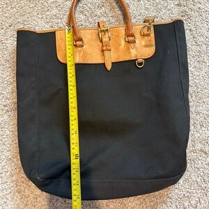Dooney & Bourke Black canvas and leather bag
